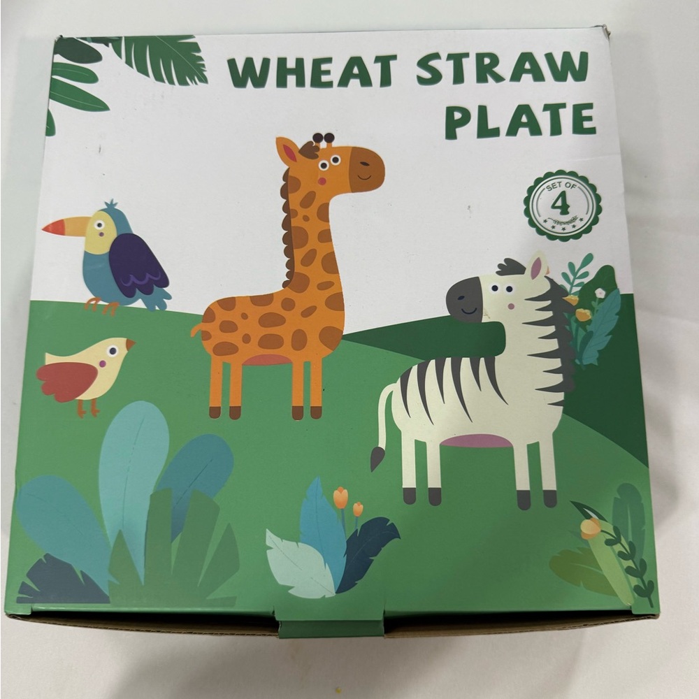 ๐ฟ Wheat Straw Plates โ Set of 4 (Eco-Friendly) - Picture 2 of 2